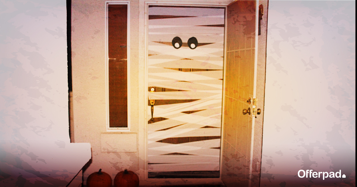 mummy door diy halloween craft offerpad