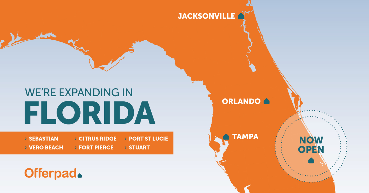 Offerpad Expanding Home Buying Solutions to Port St. Lucie, FL
